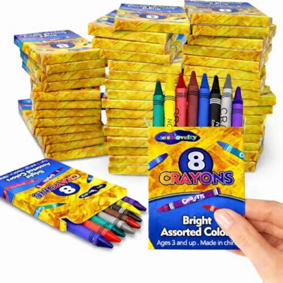 

Boxes Bulk Crayons for,Classroom Crayons Bulk Teachers Supplies, School Supplies, Restaurants, Birthday Party Favors Non-Toxic