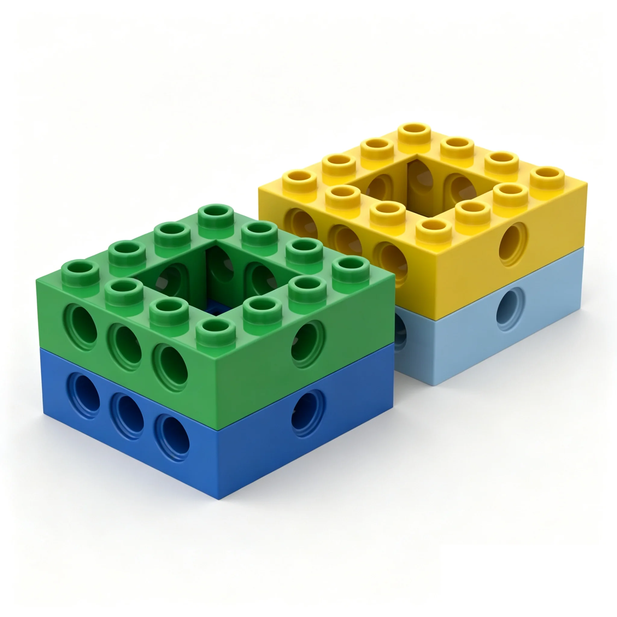 12pcs Puzzel Deeltje 32324 4x4 Open Centrum Bouwstenen High-Tech Base Educatief Bricks Speelgoed kinderen Gift Dropshipping