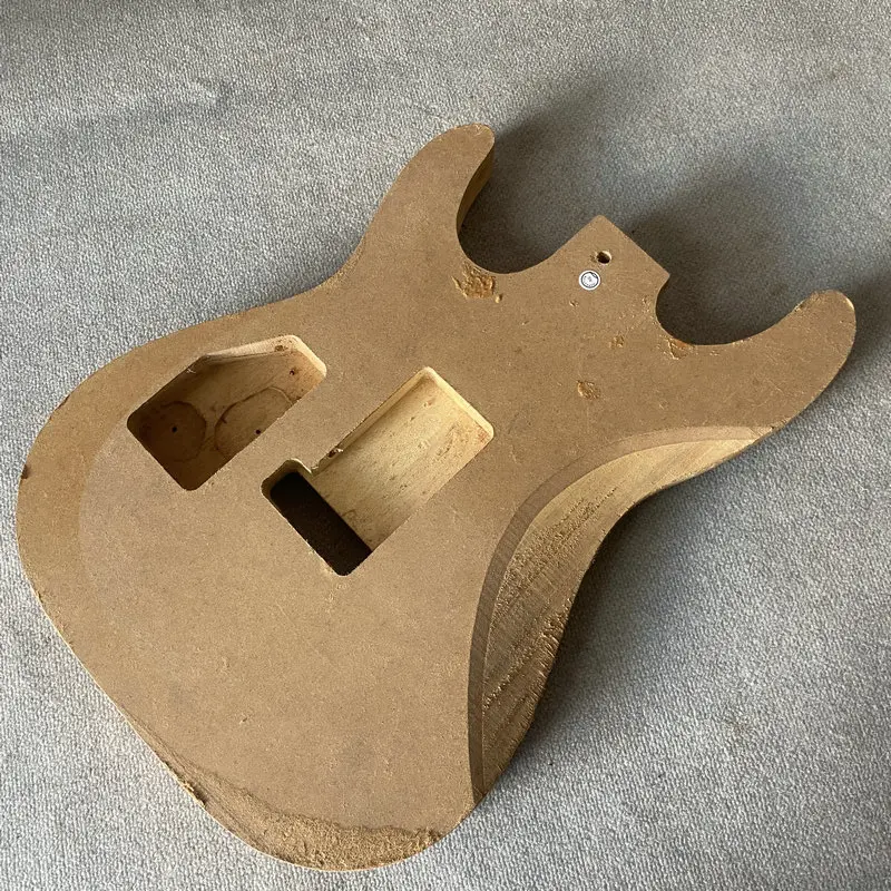 JB185 Unfinished HH Pickups ST Electric Guitar Body Solid Wood Right Hand No Paints Floyd Rose Tremolo Bridge DIY&Replace Parts