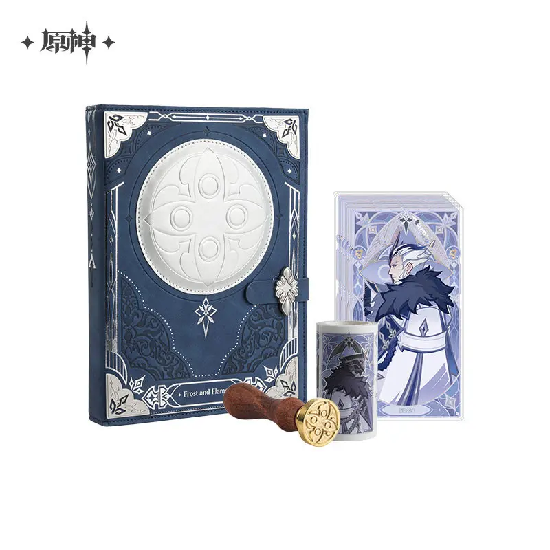 [Offiziell] Spiel Genshin Impact Fatui Handkonto Frost Flame Serie Geschenkbox Klebeband Stempelkarten-Set Cosplay Doujin Geschenke 2026