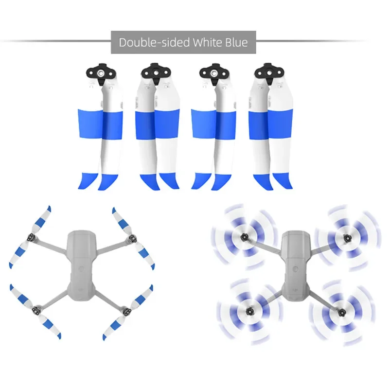 Camera Drones Foldable 7238F Propellers for DJI Mavic Air 2 / AIR 2S Low Noise CW CCW Props Quick-Release Propeller Blades