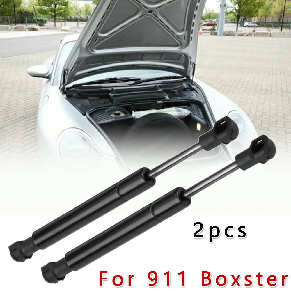 Black Support Rod Front Hood Lift Struts Gas Cylinder For Porsche Boxster (986)