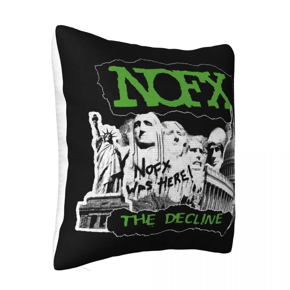 No Fx Nofx Lock T Band Flag Vintage Size L Women Men Interested Pictures New Design Splicing Pillow Case