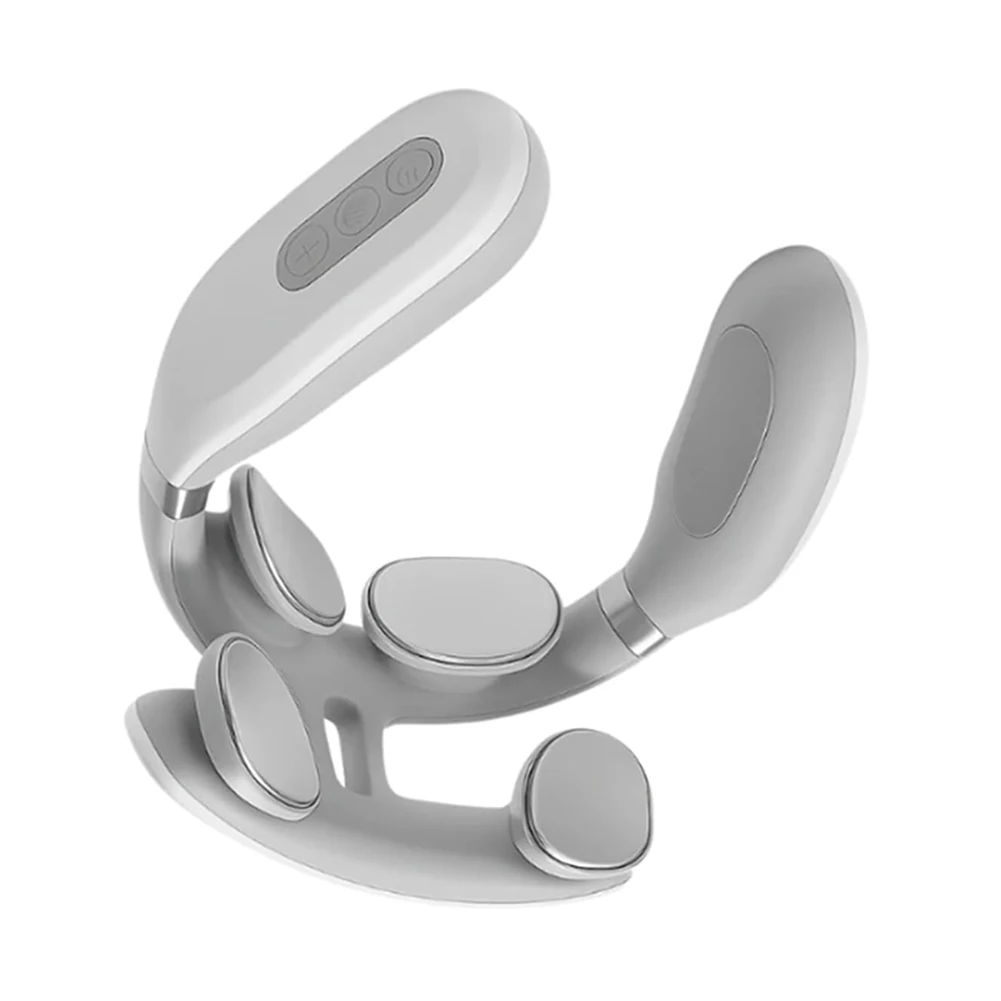 4 Head Neck Massage Machine USB Rechargeable Spine Protection Massager 6 Modes Hot Pressing Massage Machine for Home Office