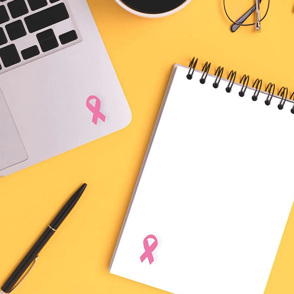 

320 шт. розовых наклеек с лентами для знакомства с проблемой рака груди, декоративные рекламные наклейки для мероприятий, плакатов, бутылок с водой, блокнотов