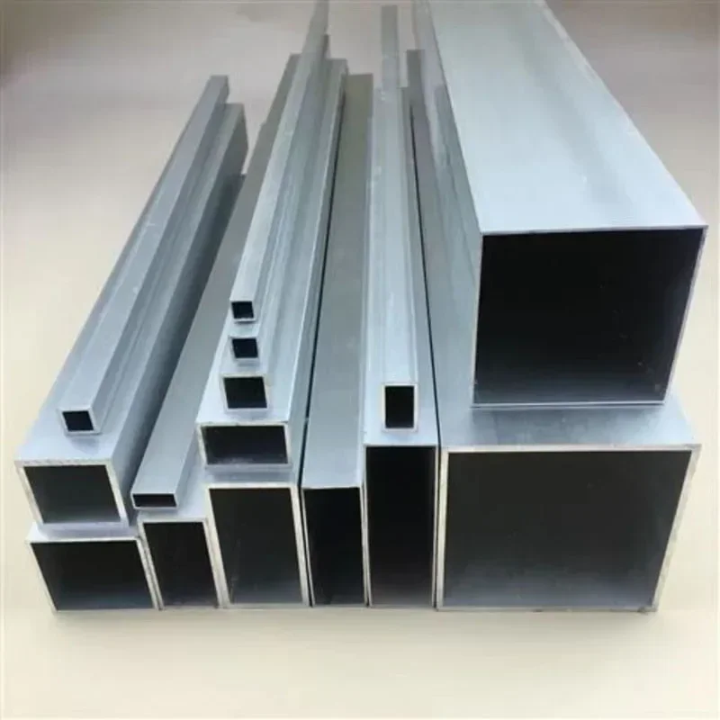 Volledig formaat aluminium vierkante buisprofiel, rechthoekige buis van aluminiumlegering, modelbeugel, decoratiematerialen