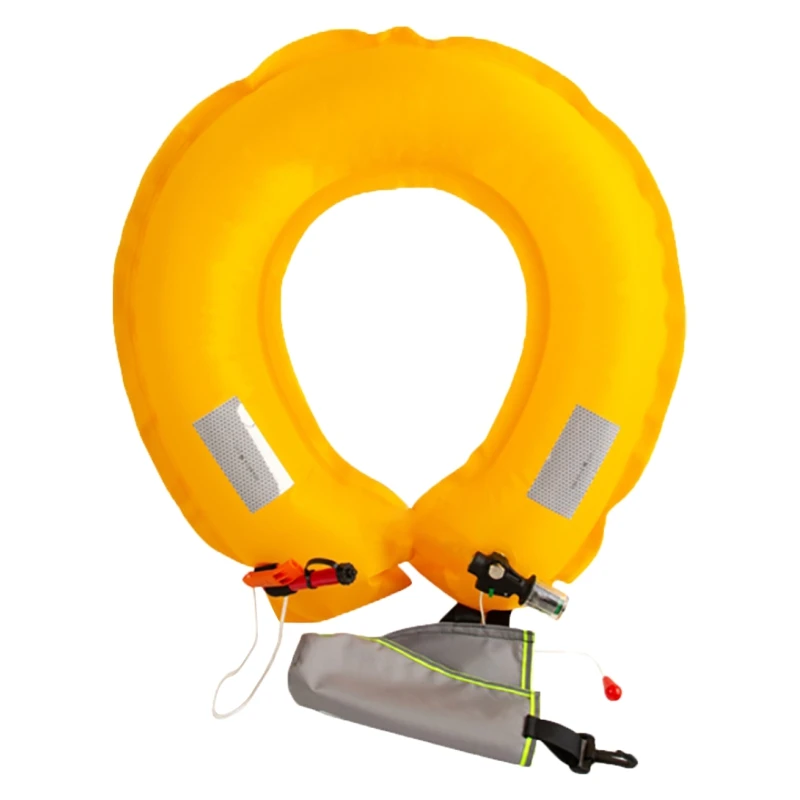 Inflatable Life Jacket Life Ring, Professional Adult Buoys for Car, Raft Surfing Safety Vest, Jet Ski Boating Lifeguard - view 6