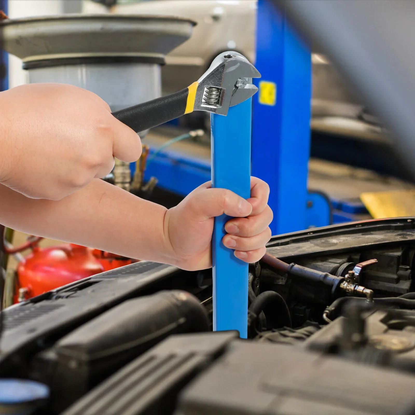 

15-дюймовый смещенный удлинительный ключ, набор плотных удлинительных ключей из высокоуглеродистой стали с 4 адаптерами привода и 10 короткими битами