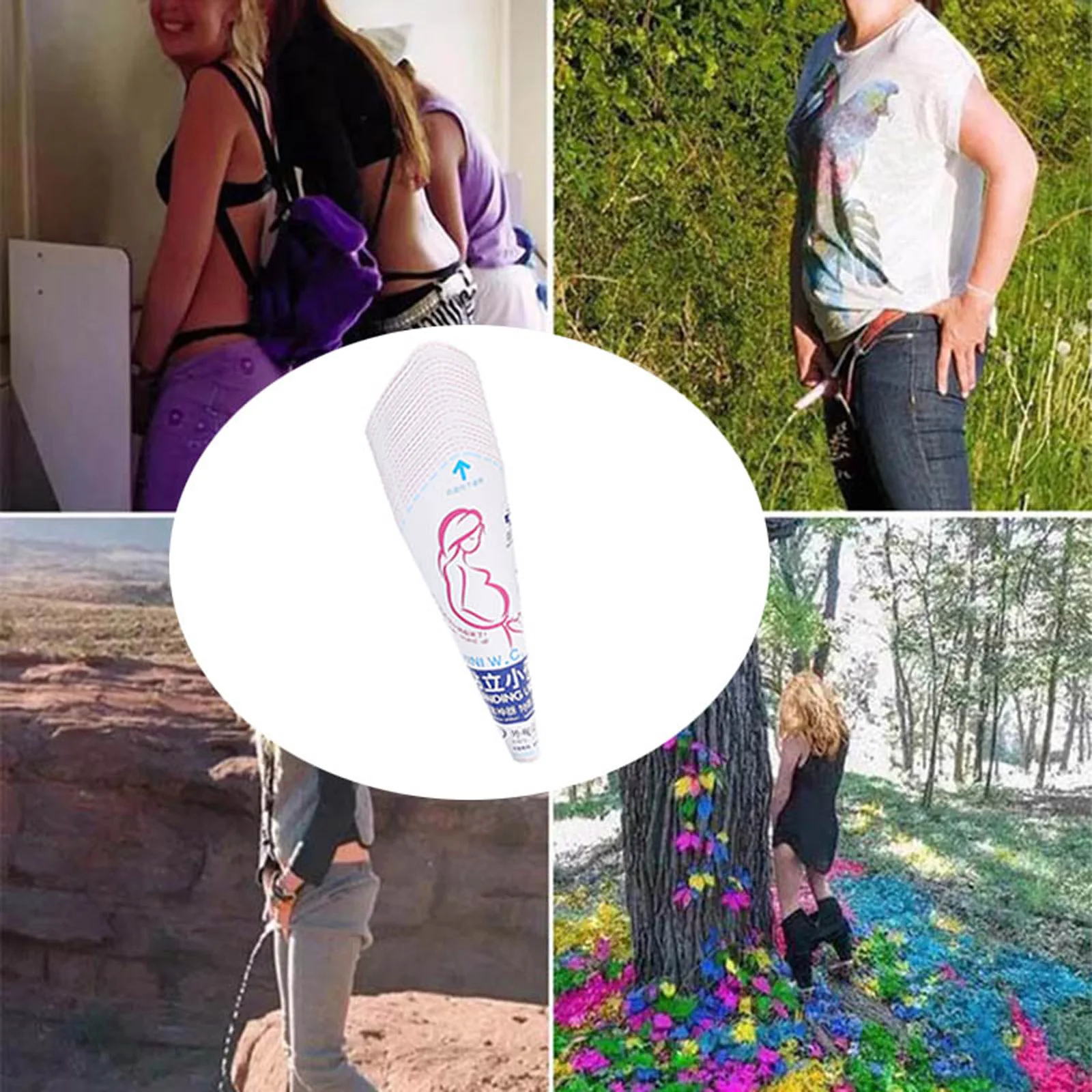 Disposable Female Urinal Pee Funnel Allows Women to Pee Standing Up  for Travel Road Trip Festival Camping