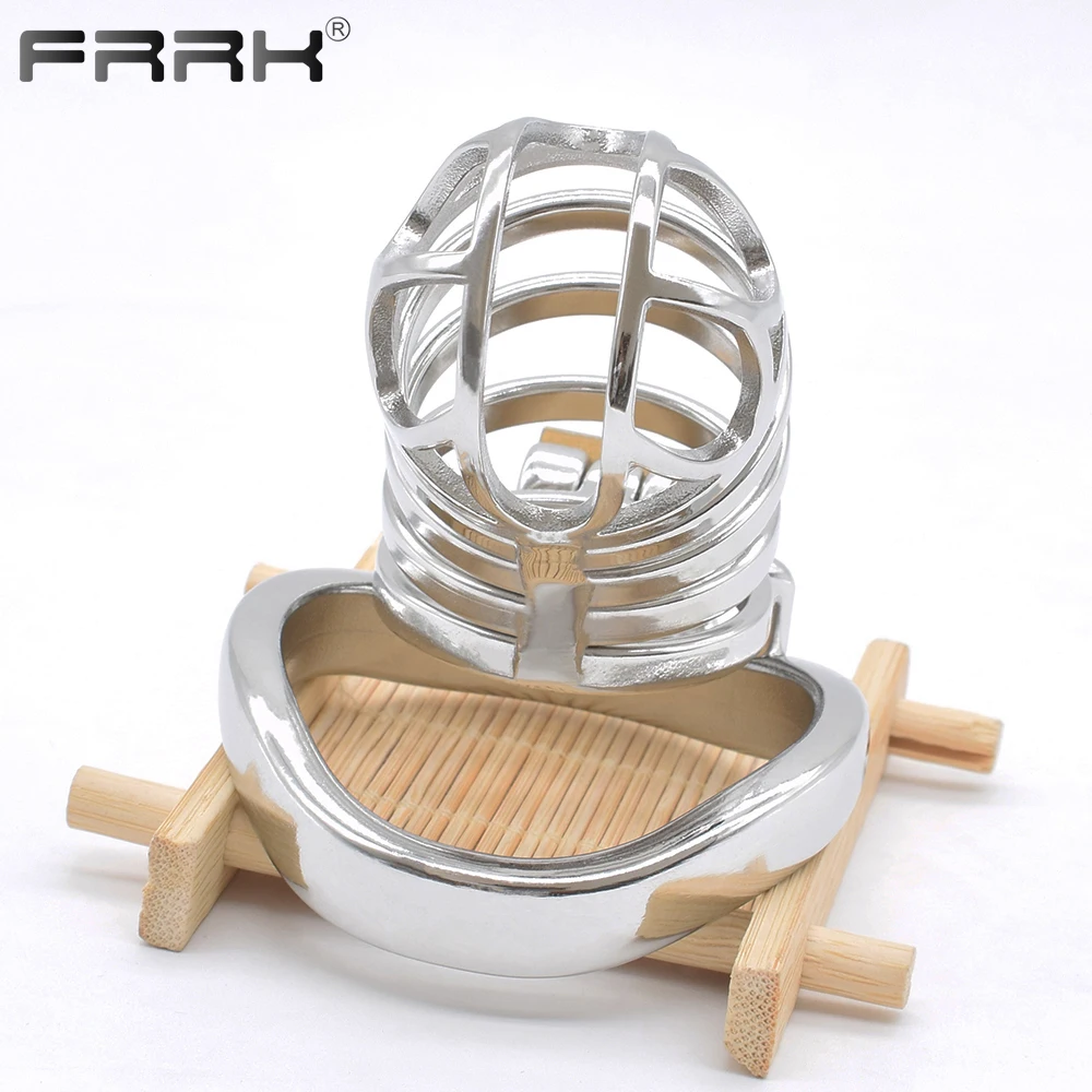 FRRK Large Cock Cage Metal Chastity Belt Lock Device Sextou for Men Free Shipping Sex Tooys Hot Trends Adult Shop Bird Toy