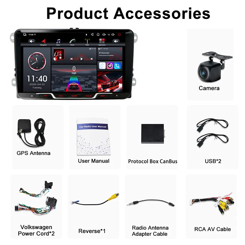 9 ''para vw polo 2009-2013 64gb rádio do carro sem fio android 15 gps unidade principal carplay sistema inteligente navi wifi bt google mapa