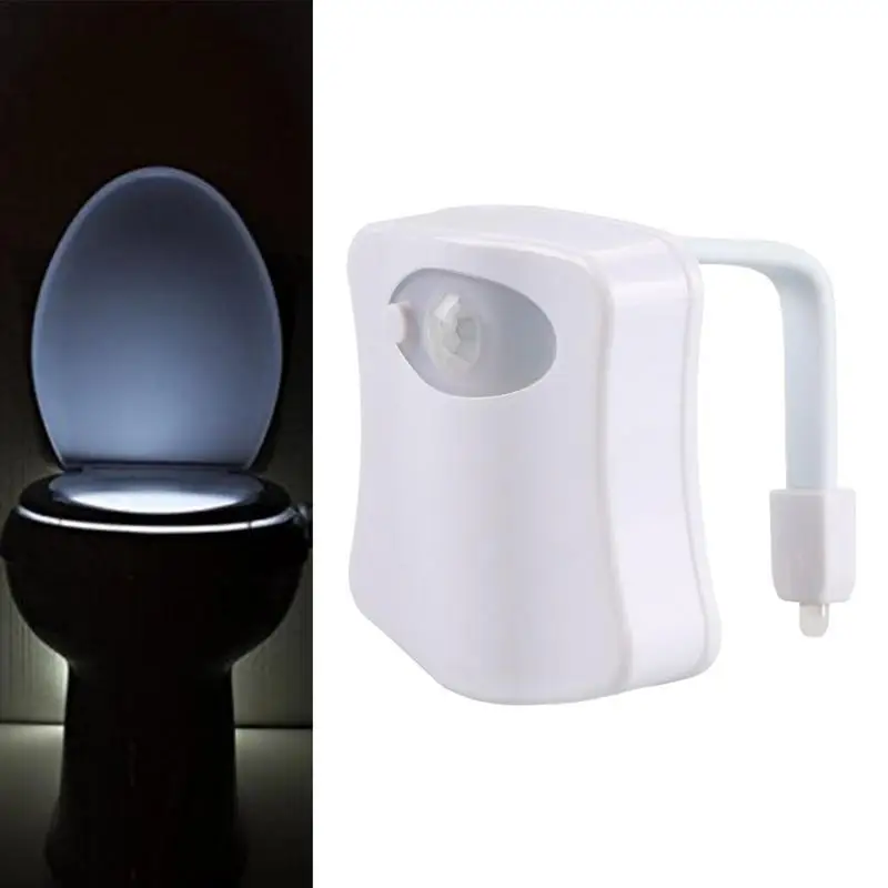 Led Toilet Light Toilet LED Lights Color Changing Toilet Bowl Light Motion Sensor Activated Nightlight For Bathroom Decor Kids