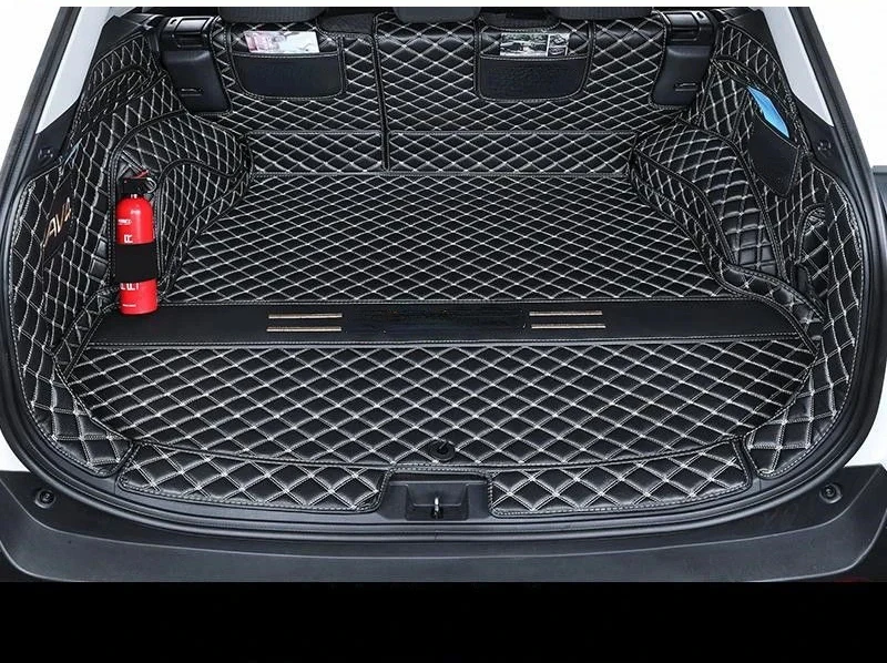 Car Trunk Mat For Toyota RAV4 2009-2024 PHEV Fuel Specialized Trunk Dirt Mat Interior Accessories Auto Styling Cargo Liner