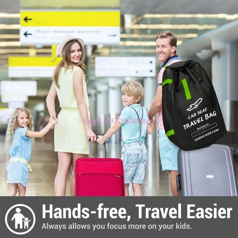 R6FD Schützende Autositz-Reisetasche für Flugzeuge, wasserabweisende Oxford-Baby-Booster-Autositzabdeckung, Staubschutztasche – Detail 8
