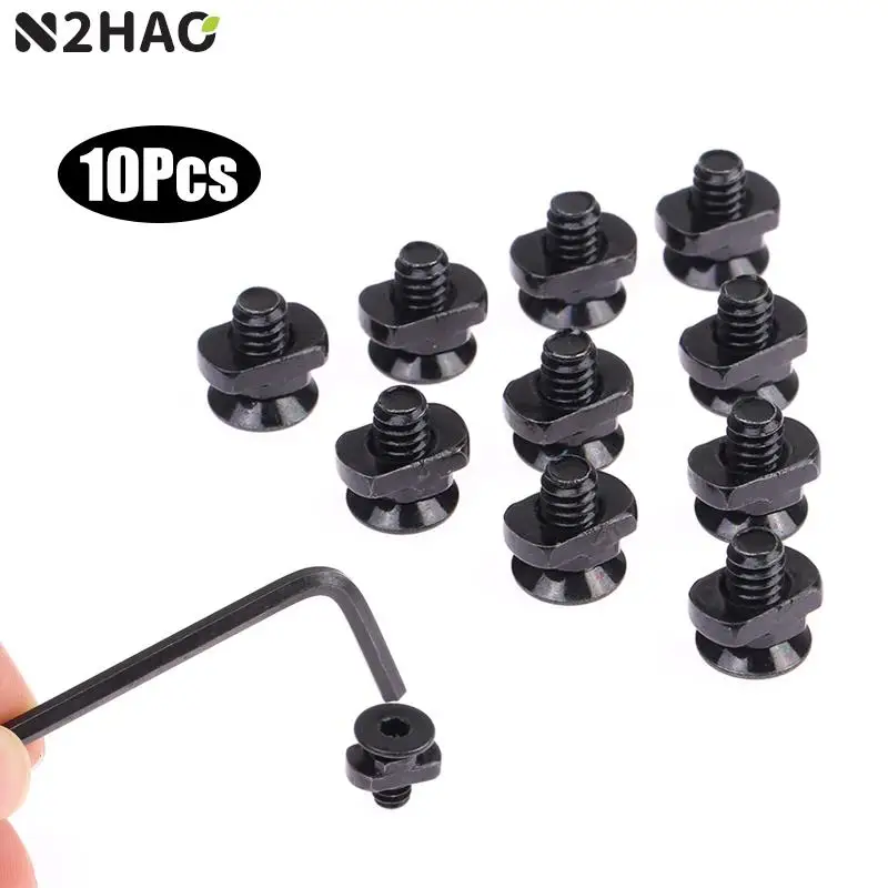 10pcs M-LOK Screw And Nut Replacement for MLOK Handguard Rail Section Airsoft Rifle M-lok Rail Screws Hunting Gun Accessories