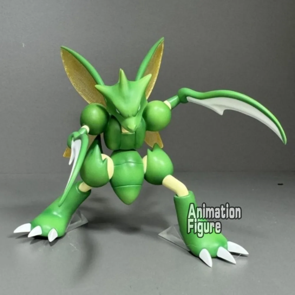 11cm/4,33 Zoll Anime Pokémon Figur Scyther Actionfiguren PVC-Statue Desktop-Ornament Sammlermodell Spielzeug Geschenke – Detail 2