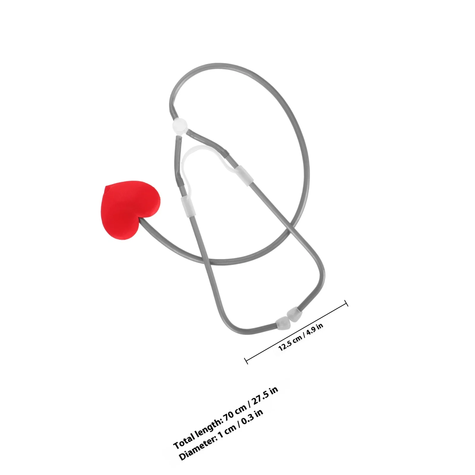 Kids Stethoscope Realistic Role Play Accessory for Toddlers Doctor Nurse Costume Props Halloween Party Pretend Play Learning Fun