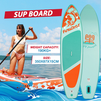 FunWater 350CM Sup Board Inflatable Surfboard Stand Up Paddle Board Complete Inflatable Sup PaddleBoard with Accessories FW28C