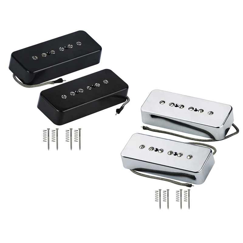 Set Of Neck Bridge Soap Bar P90 Pickup Alnico 5 Electric Guitar Pickup Single Coil Guitar Parts