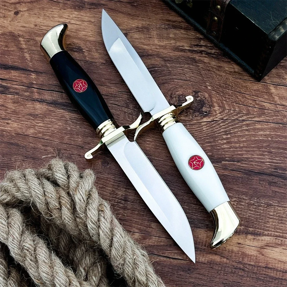 

Отличный нож с фиксированным лезвием для джунглей на открытом воздухе, лезвие 440C с ножнами для использования в кемпинге, выживания, пеших прогулок и ежедневных задач