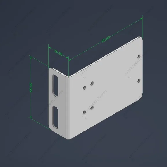 A Pair of M4 Cage Hanging Ears (for M4 Cages) M4 Hard Disk Cage Rack Hanging Ears, A Pair of Cabinet Fixed Ears