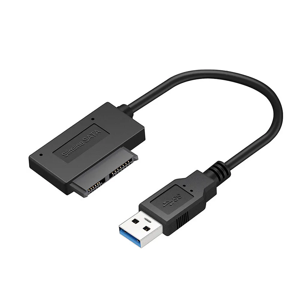 USB3.0 إلى Mini Sata II 7 + 6 13Pin محول محول كابل SATA لأجهزة الكمبيوتر المحمول CD/DVD ROM Slimline محرك USB 3.0 SATA كابل القرص الصلب