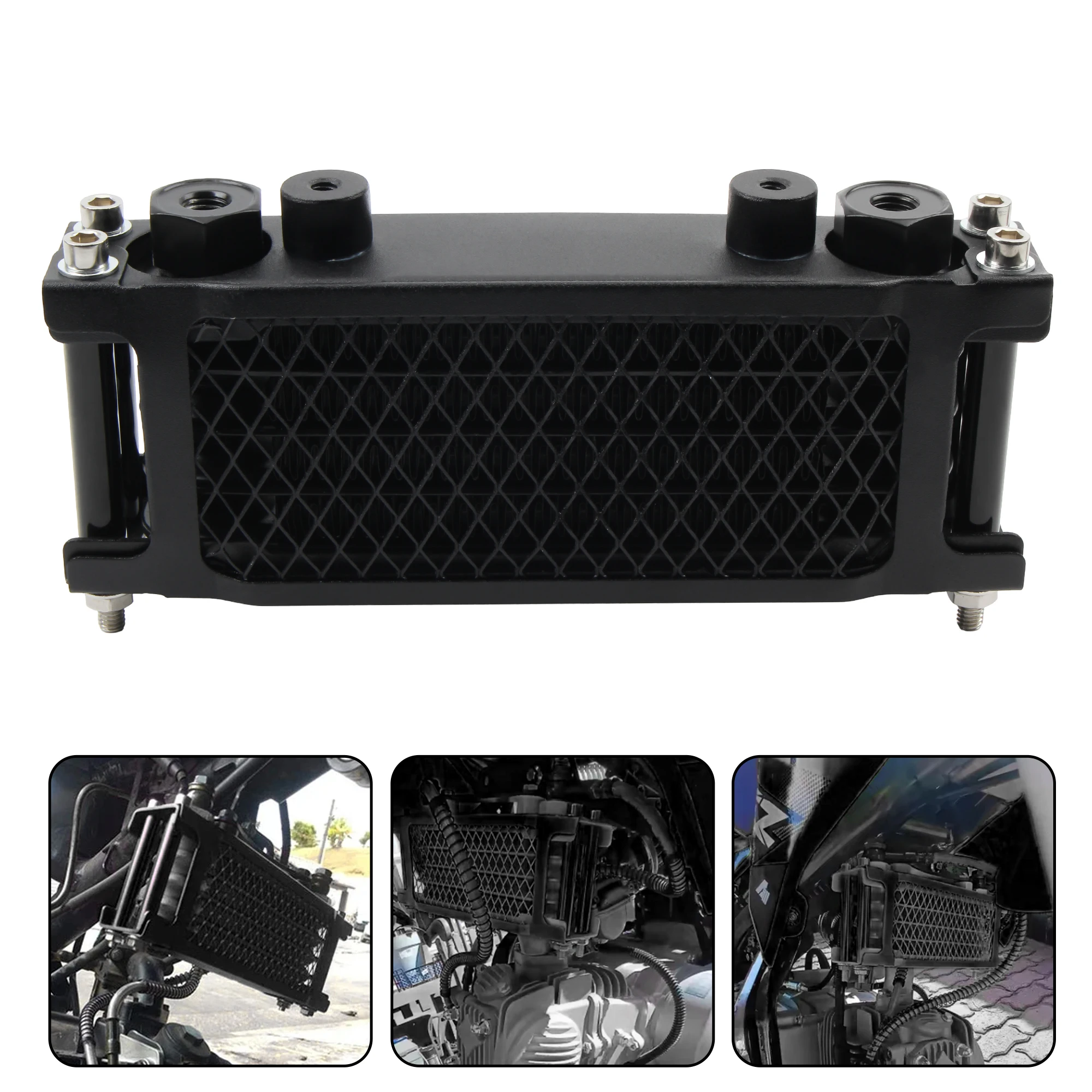 Motocross Universal 50cc 140cc Modified Oil Cooler Oil Radiator Kit For Honda Monkey 125 Moto Oil Cooler view 4