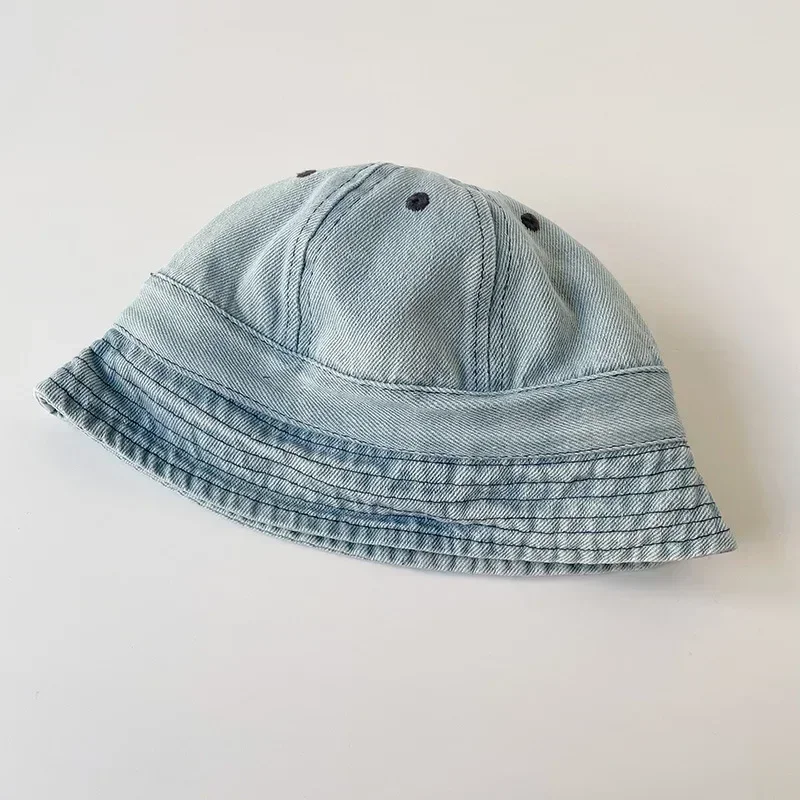 Mode Cowboy Emmer Hoed Zachte Jongens Meisjes Zonnehoed Kinderen Panama Strandpet Kinderen Visser Caps Opvouwbare Emmer Zonnescherm Hoeden