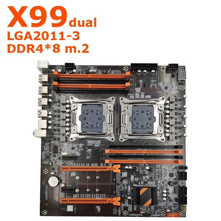 New X99 main board dual 2011 pin CPU RECC DDR4 memory DNF game multi-open