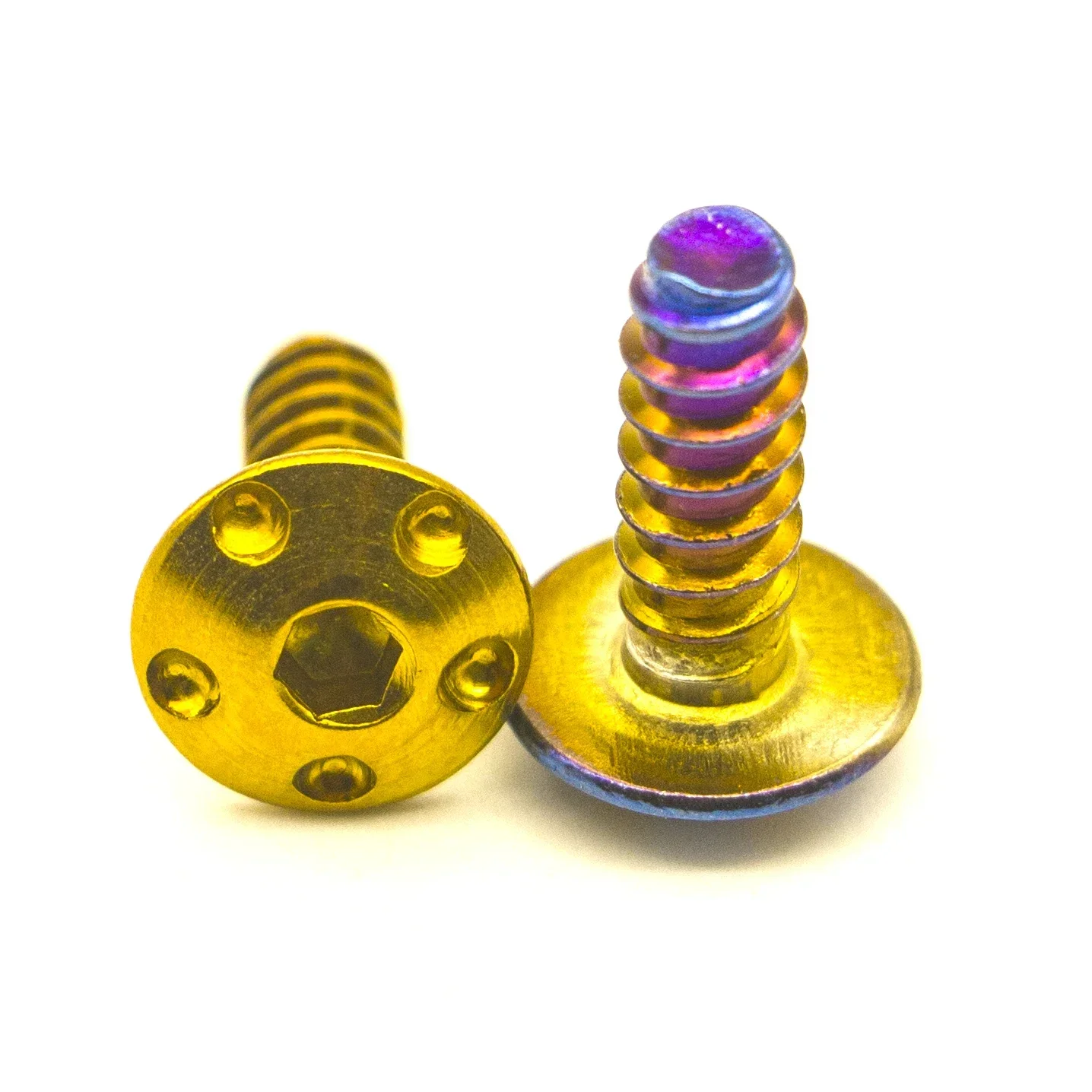 M5x15 10pc/lot Motorcycle Self-tapping Screws Stainless Steel Motorcycle Gold Plating Motorbike Motor Bicycle Screw