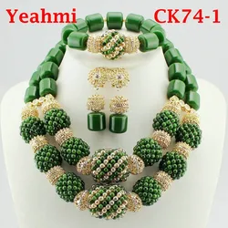 African Beads Jewelry Set for Women Fashion Accessory Wedding Necklace Set