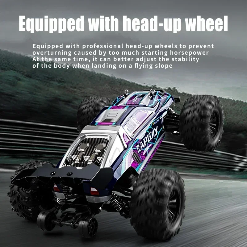 50KM/H RC Car With LED Lights 2.4G Radio Remote Control Cars Buggy Off-Road Control Trucks Boys Toy for Children VS WLtoy 144001