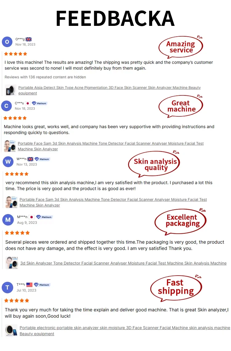 最新のポータブルAIマジミラー モジ スキンアナライザー 3D顔スキャナー 肌分析機 顔肌分析機