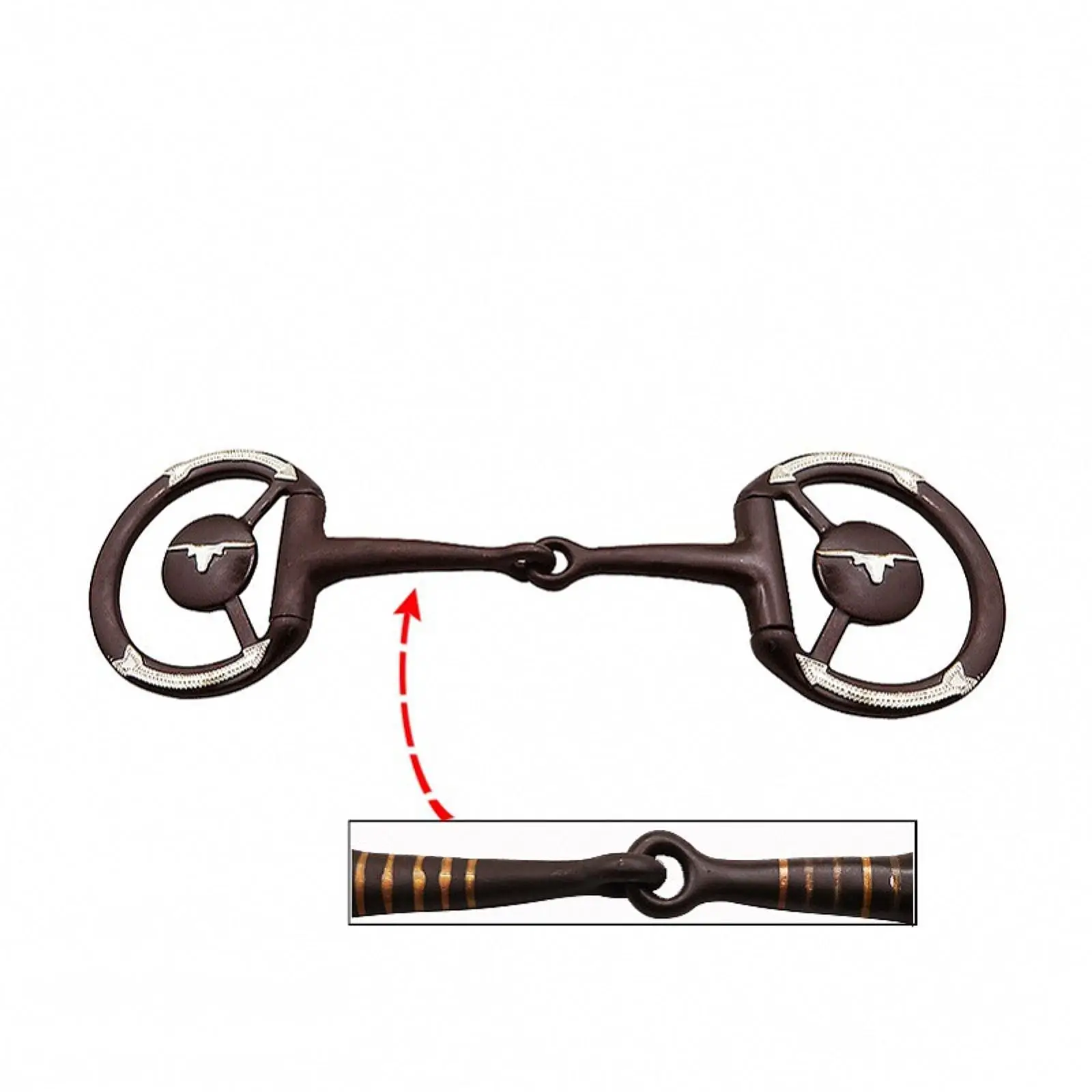 Snaffle de equitação de cavalo para equipamentos de treinamento Mules de cavalos ao ar livre