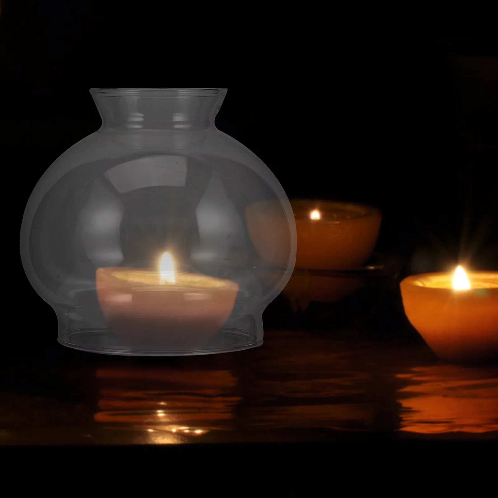 

Lampshade Replacement Oil Cover Glass Chimney for Small Shades Globe Parts