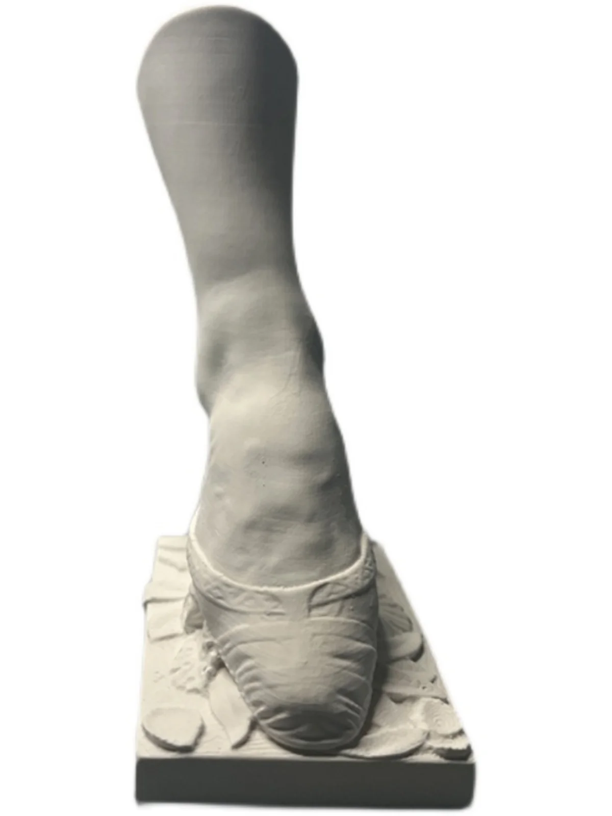 Desktop ornament of the right foot plaster sculpture of dancer Fanny Elsler