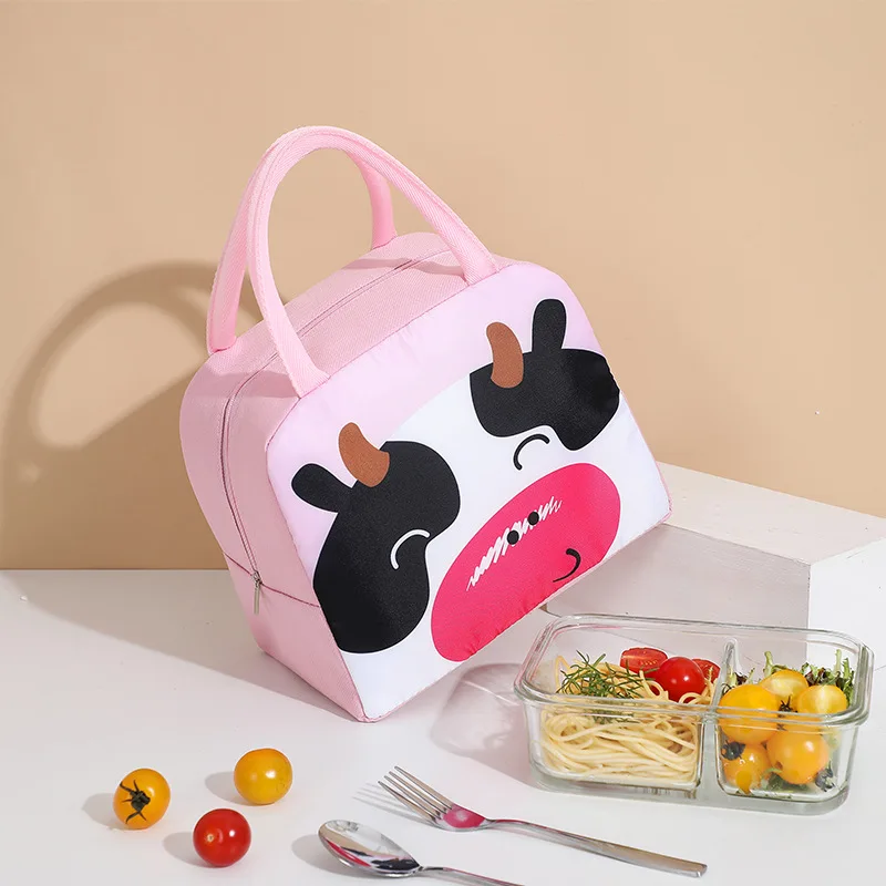 Cartoon Cute Lunch Box Bag Portable Bento Bag To Work and School with Rice Insulation Bag