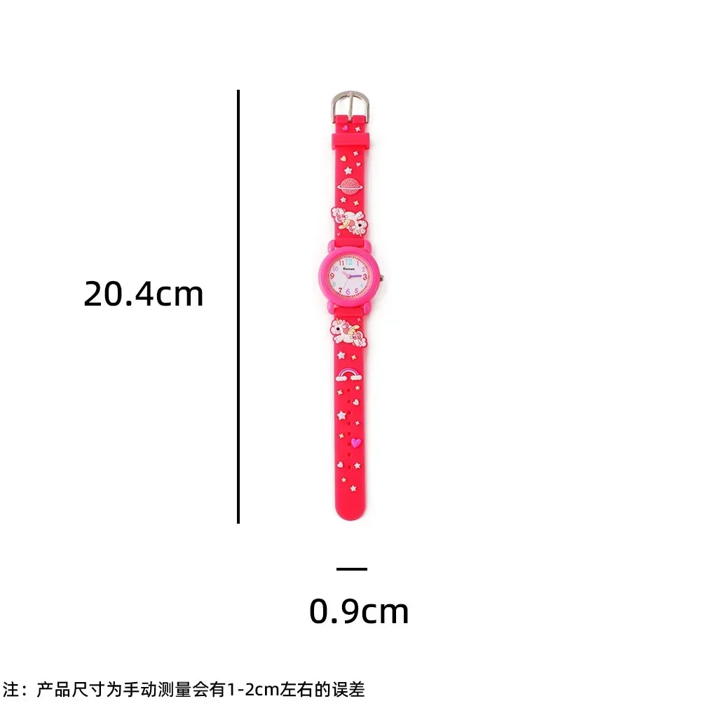 2024 New Cartoon Children's Unicorn Watch Cute Girl Electronic Watches Student Quartz Watch Prize Gift Children's Watches 손목시계