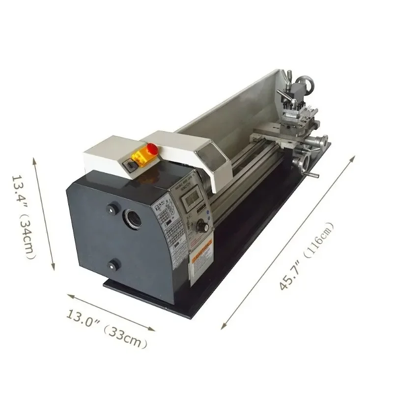 Brushless Silent 1100W 8 Inch Bench Manual Metal Lathe Machine Optional 16 24 32 Inch Working Length