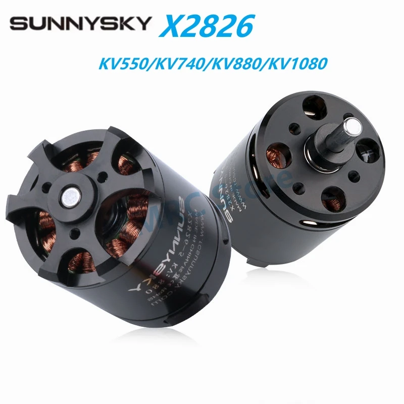 SunnySky X2826 KV550/KV740/KV880/KV1080 Brushless Motors for RC Drone 40E 3D Fixed Wing Glider Airplane Helicopter