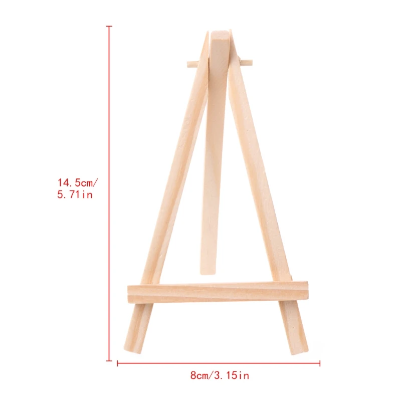 Mini Wooden Tripod Easel Display Painting Stand Card Canvas Holder Wedding Party