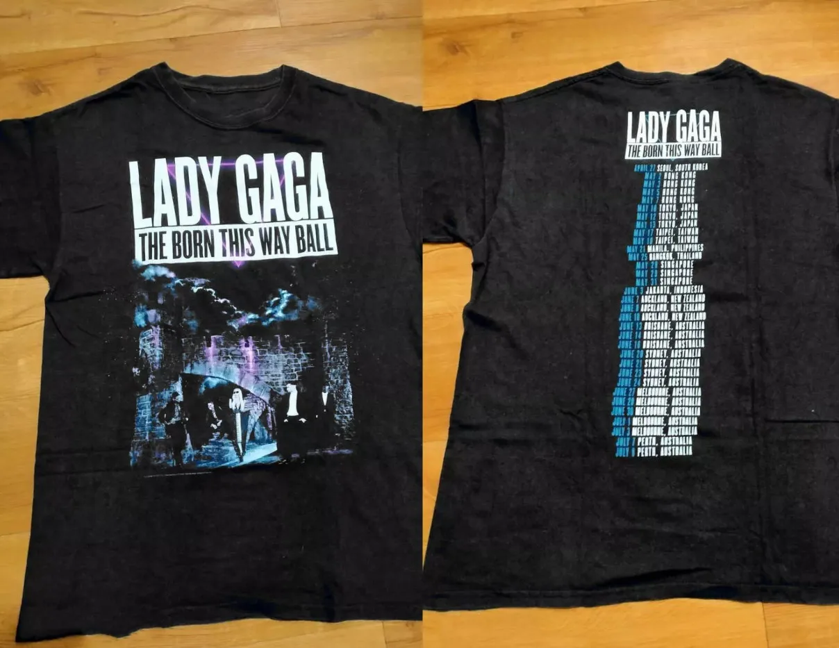 

Винтажная футболка LADY GAGA THE BORN THIS WAY BALL TOUR 2013, размер S-5XL