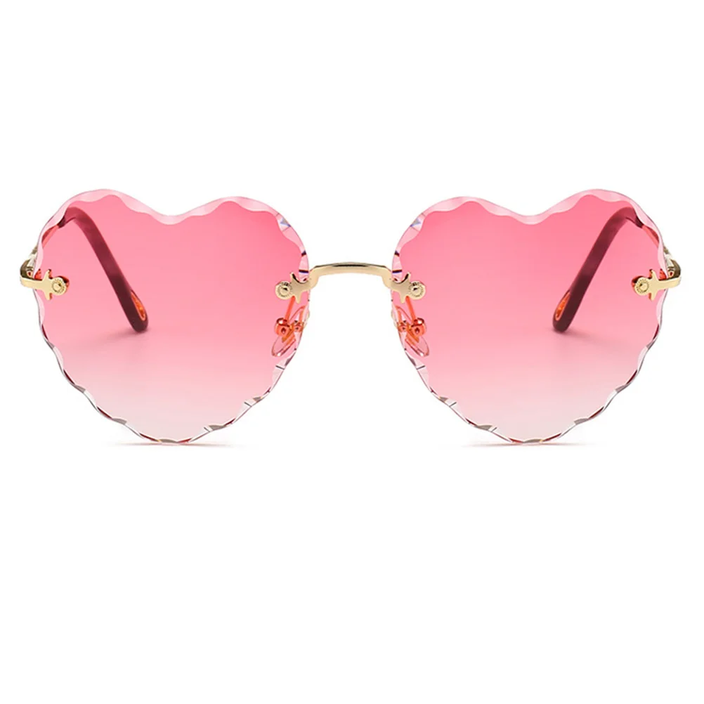 

Sunglasses Heart-shaped Randlose UV-filter Damen Partybrille Photo Prop Daily Wear Stylish Lightweight Durable Comfortable