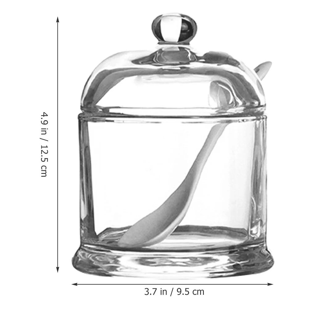 

Glass Seasoning Jar with Lid Premium Spice Container for Salt Pepper Sugar Oil Storage Kitchen Gadget Household Condiment Box