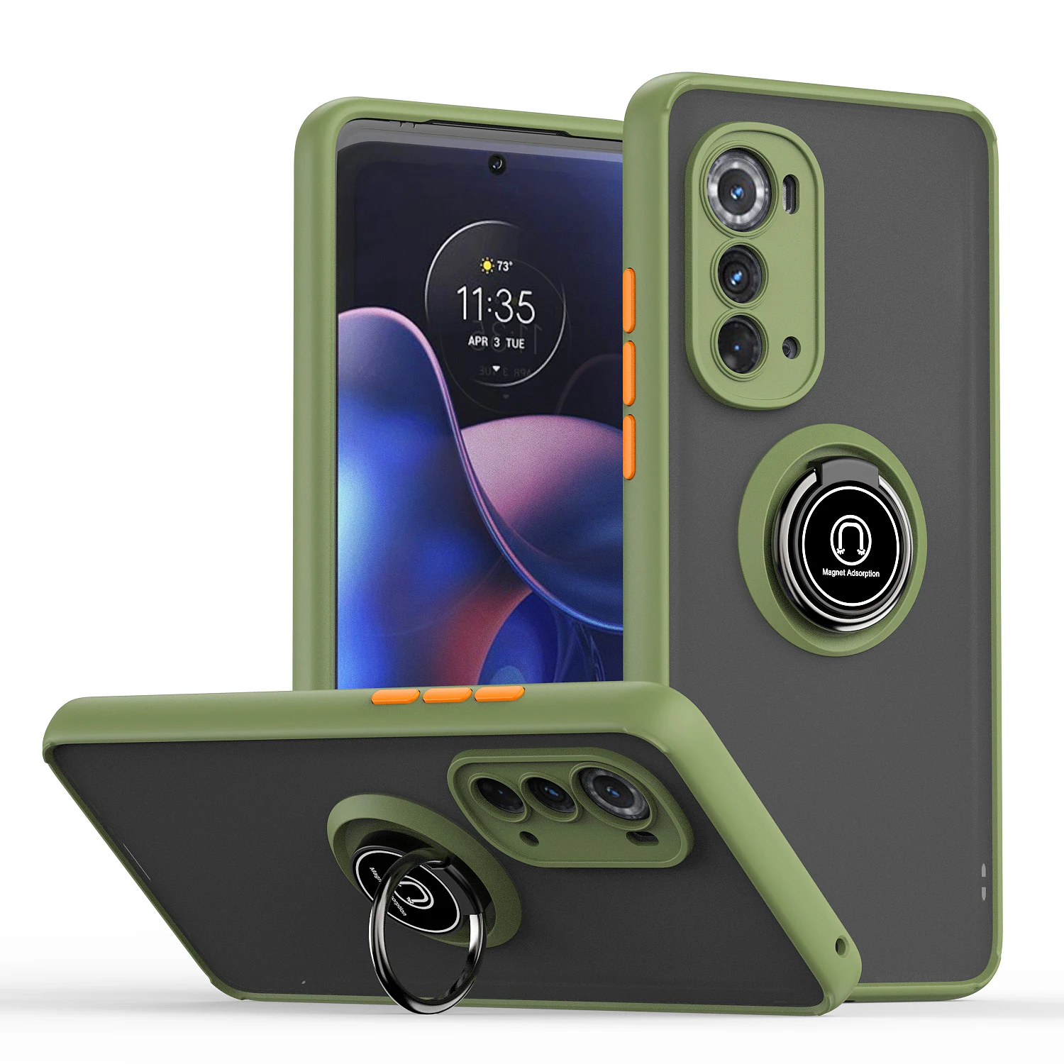 360 Rotation Bracket Case Cover for Motorola Edge 2022 Vehicle Magnetic Case Moto Edge 20 20 Lite/Moto Edge X30/Moto Edge+ 2023