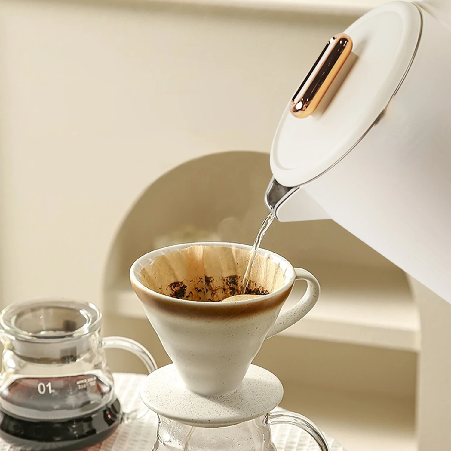 Беспроводной горшок для воды Kazama 304, порт Sten 1,8 л, большая емкость, изолированная двойная изолированная отдельная крышка, чайная и кофейная лапша, вода