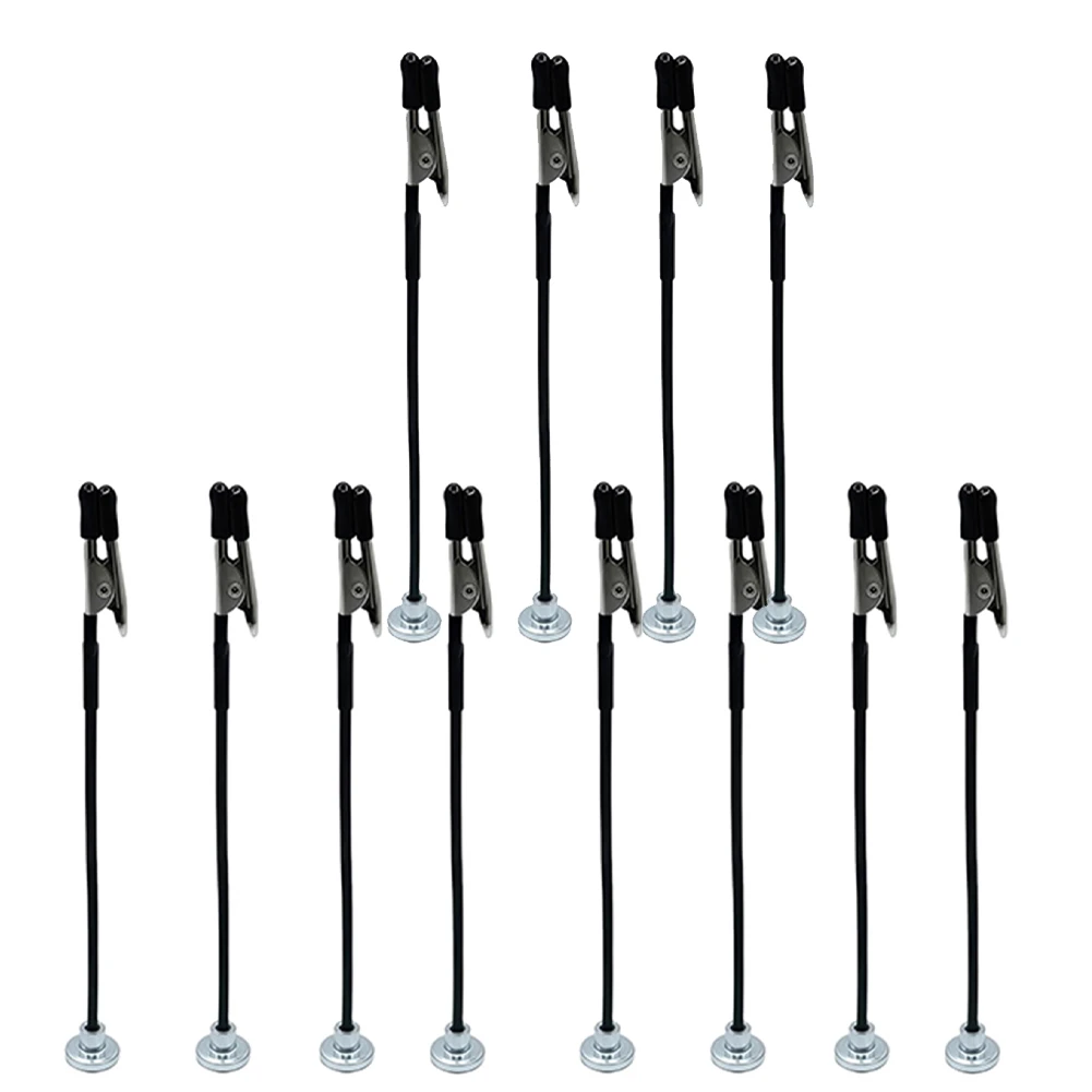 【Welding Accessories】 Model Painting Stand Base Holder Alligator Clip Sticks Magnetic Bendable Hooks Clips for Airbrush