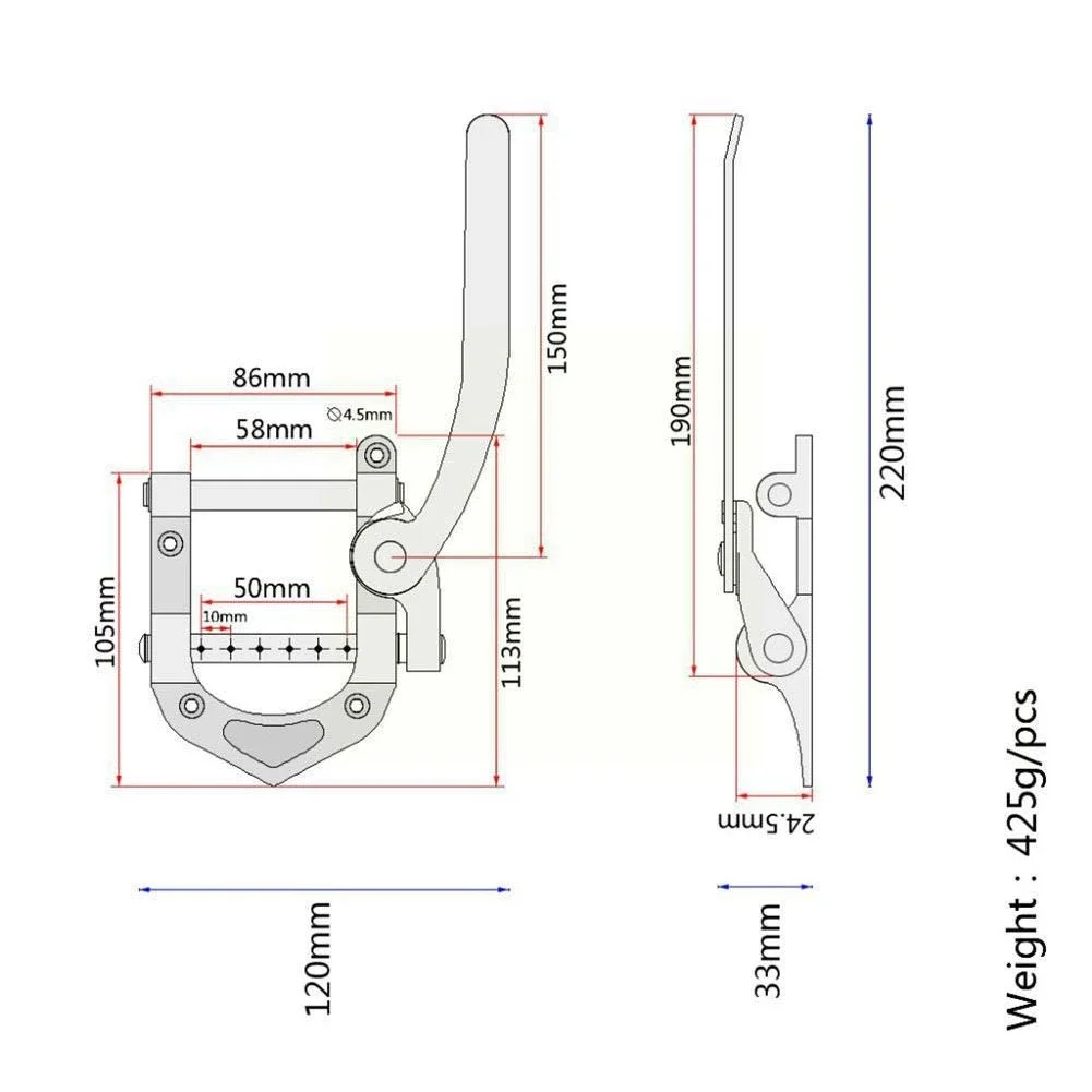 Guitar Tremolo B500 Vibrato Bridge Electric Guitar Tailpiece Professional Guitar Accessories