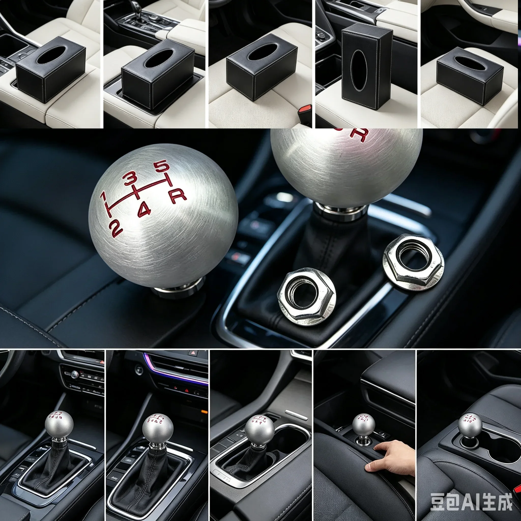 5 6 Speed Car Aluminum Ball Shape Gear Shift Knob Shifter Lever Fit For Honad Civic FD2 FN2 EP3 DC2 DC5 S2000 F20C M10X1.5