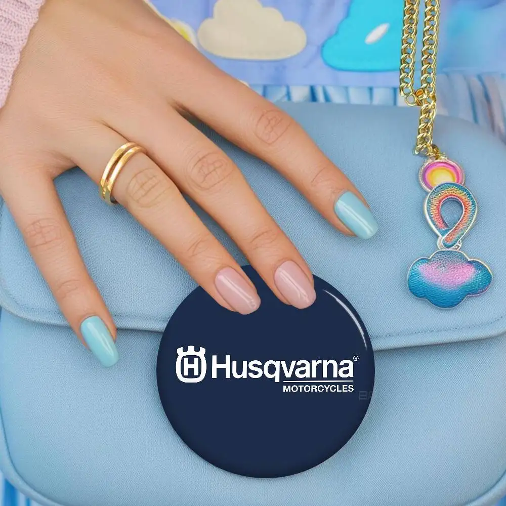 H-Husqvarnas Logo 58mm Animals Funny Brooches Badge Backpack Clothes Gift Accessory view 4